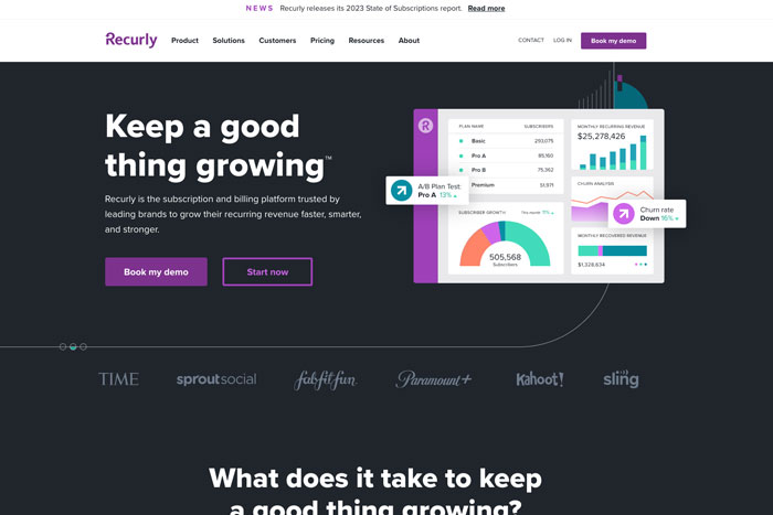 Recurly archived website, website capture 02